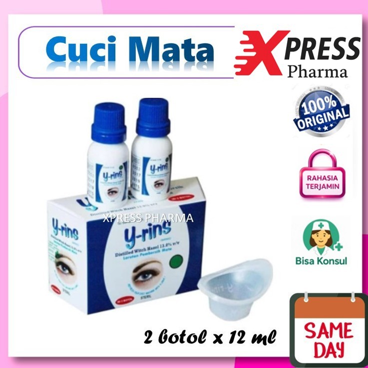 XPRESS ! Y rins / Yrins isi 2 botol Larutan Pembersih Mata eye eyerin eyerins Yrin Yrin Cuci
