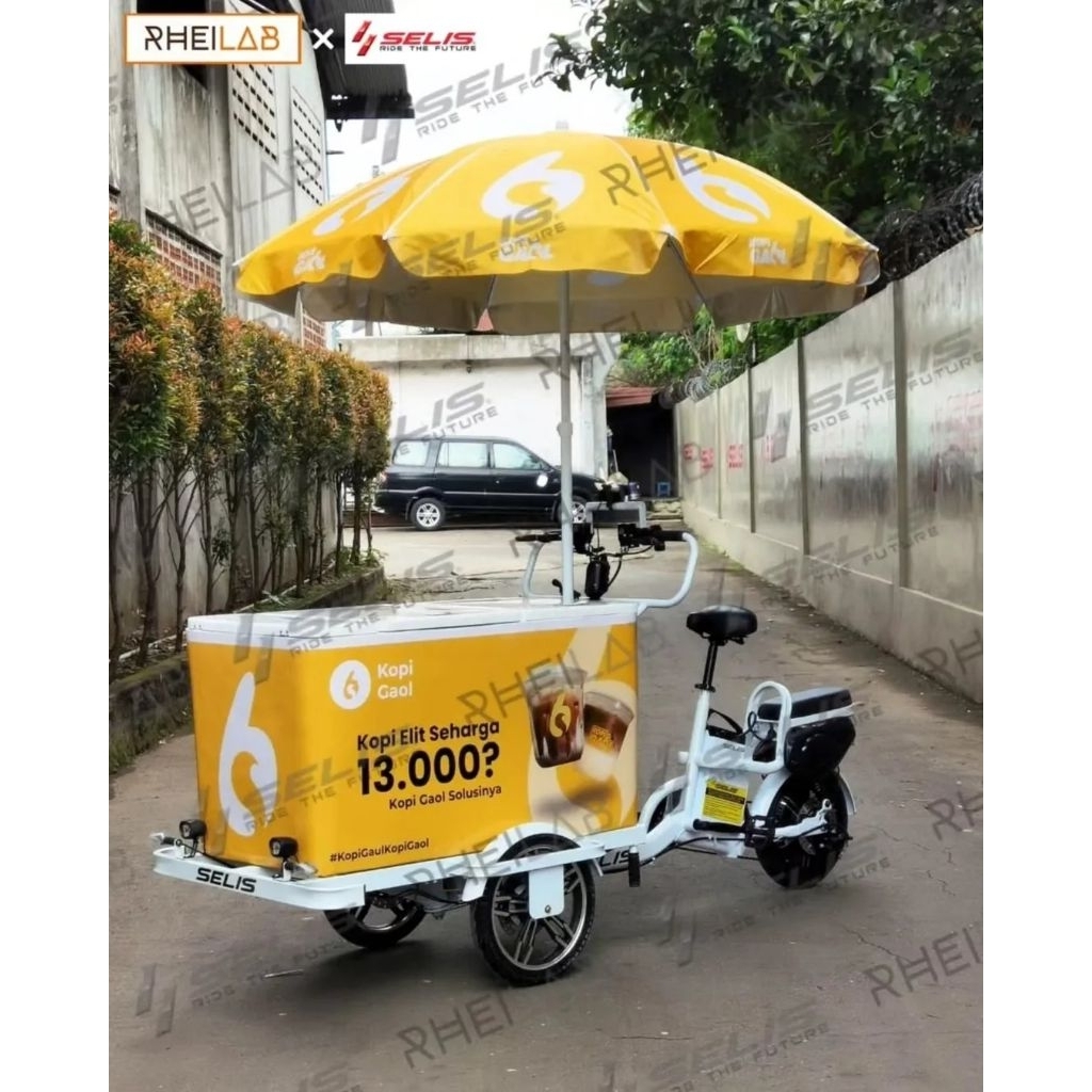 GEROBAK KOPI PUJASERA LITE BOX ALUM X - GEROBAK LISTRIK VIRAL KEKINIAN - GEROBAK JUALAN