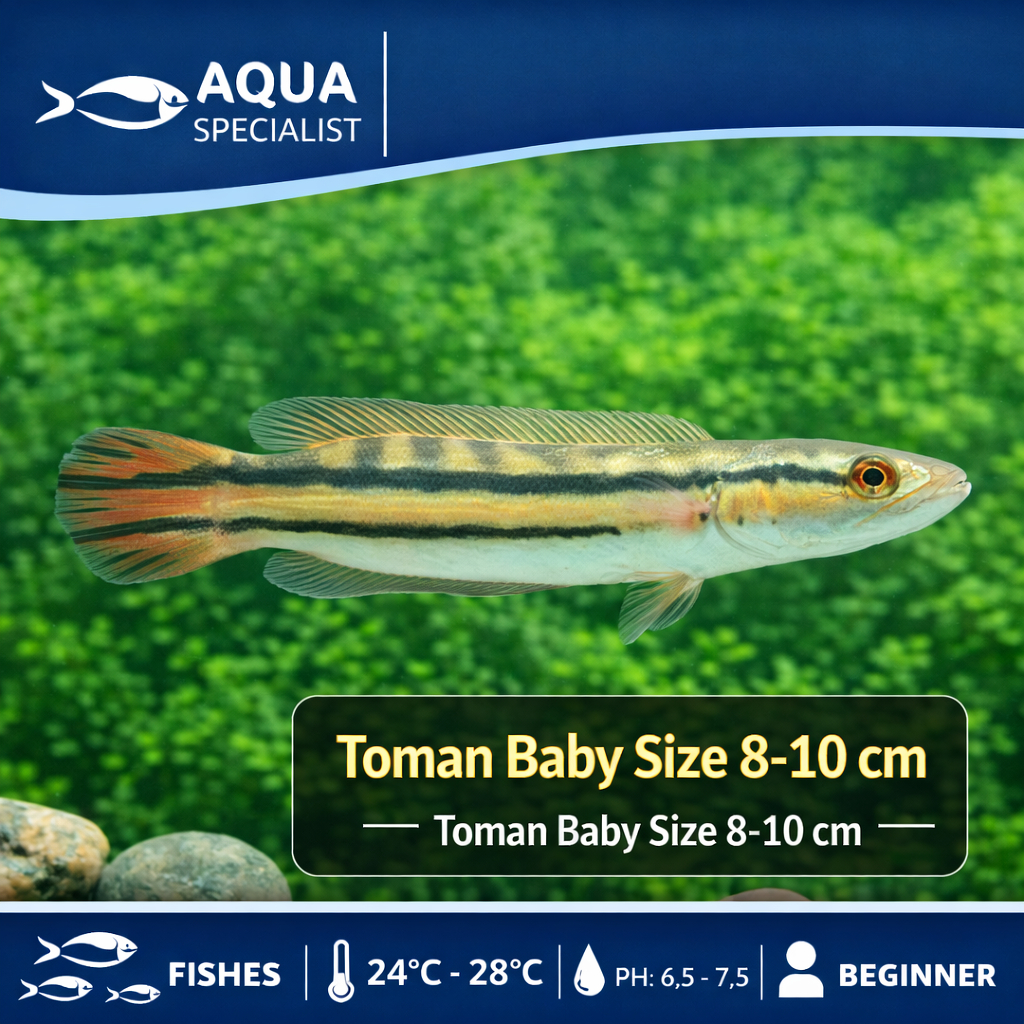 ikan hias predator baby toman gabus snakehead exotis chana channa