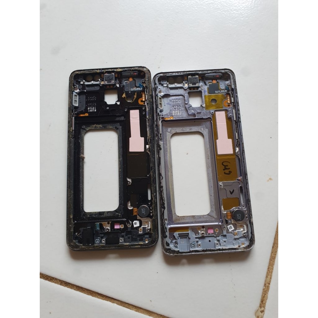frame ori plus tombol samsung a8 2018