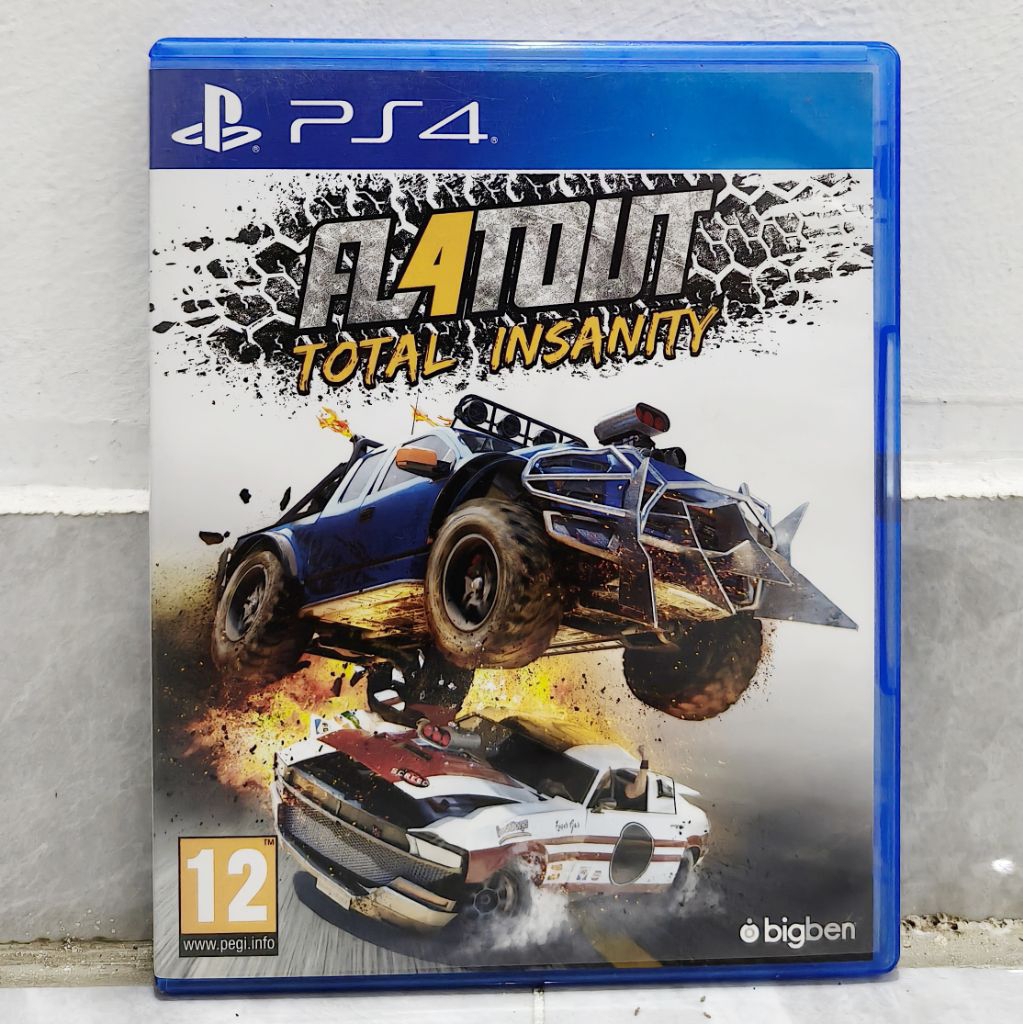 BD Kaset PS4 PS5 Flatout Total Insanity Game CD PS Playstation 4 5 Original Bekas Second Mulus