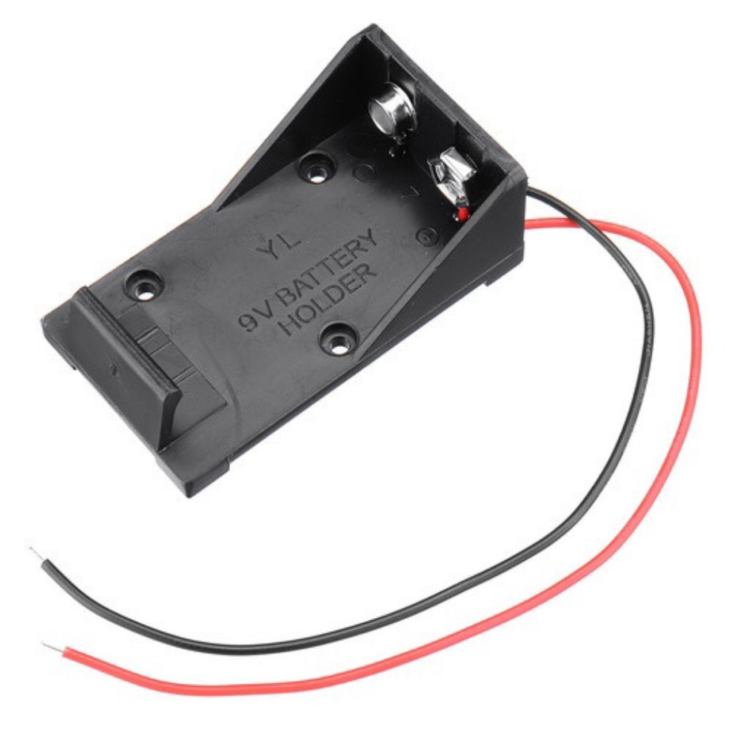 Dudukan Baterai 9 Volt Tempat Baterai 9V Holder Baterai 9V Battery Case 9V Case Baterai 9V