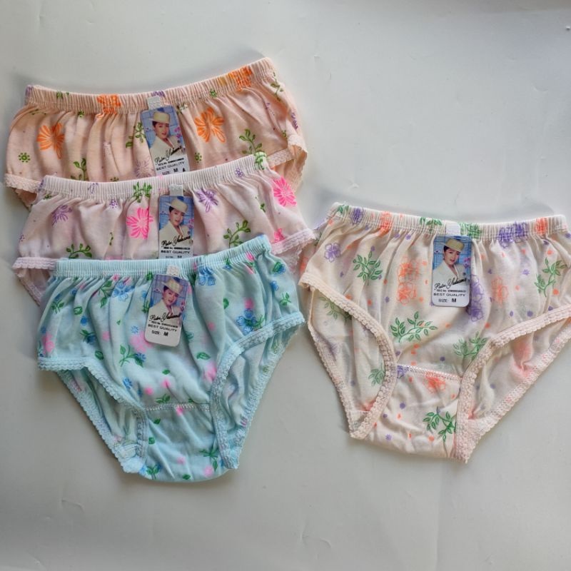 GROSIR 12 PCS CELANA DALAM WANITA MOTIF BUNGA CANTIK/CD BUNGA MURAH
