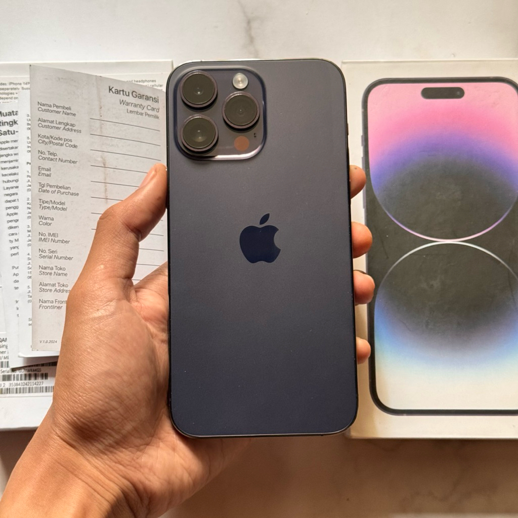 iPhone 14 ProMax 512GB iBox Second Fullset Deep Purple