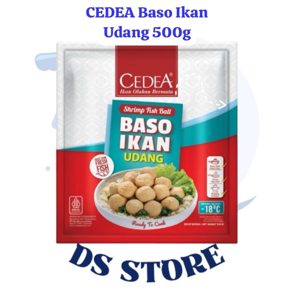 CEDEA SHRIMP FISH BALL 500GR | BASO/BAKSO IKAN UDANG