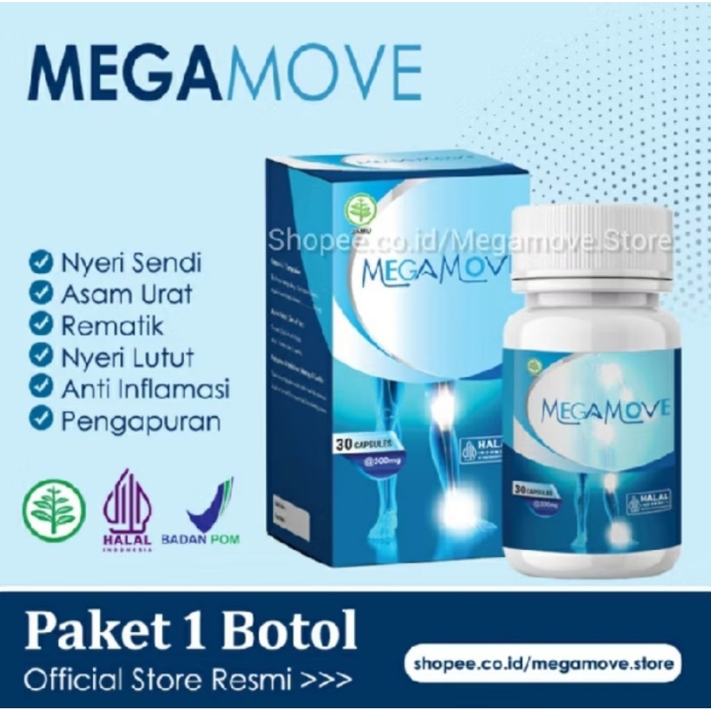 Megamove Asli Herbal - Ramuan Tradisional untuk Nyeri Sendi dan Tulang