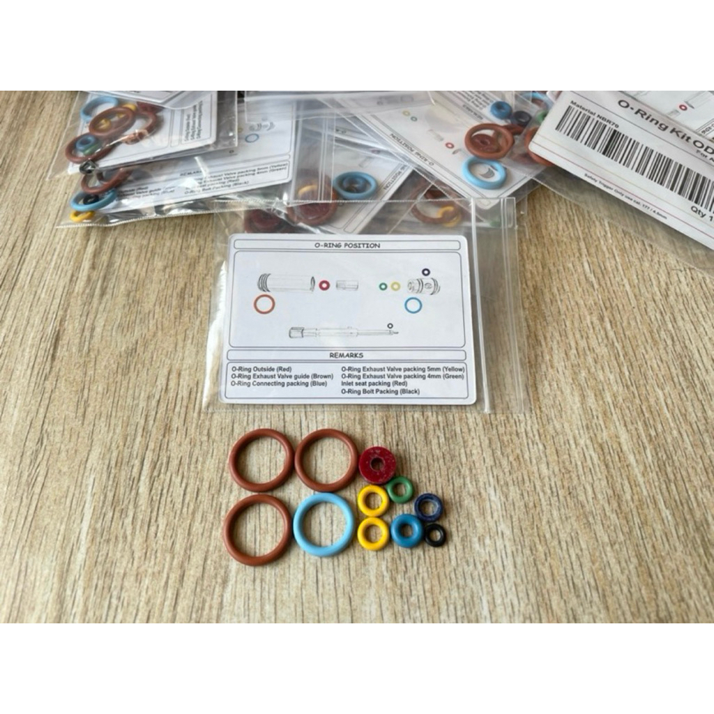 Sil set sharp oring seal set V5 Oringkit OD22 Oring Kit Sparepart sil sharp V5 dan v4 Seal oring sil