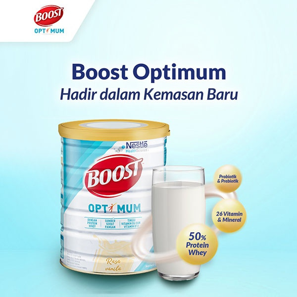 NESTLE BOOST Optimum Susu Nutrisi Vanila - 400GR
