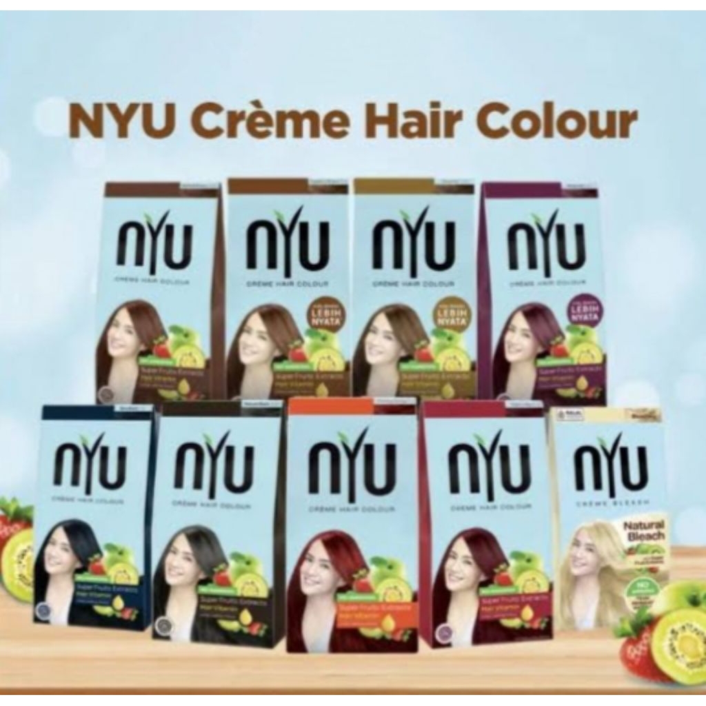JELITA KOSMETIK~ NYU Hair Color - NYU Natural Bleaching - Pewarna Rambut