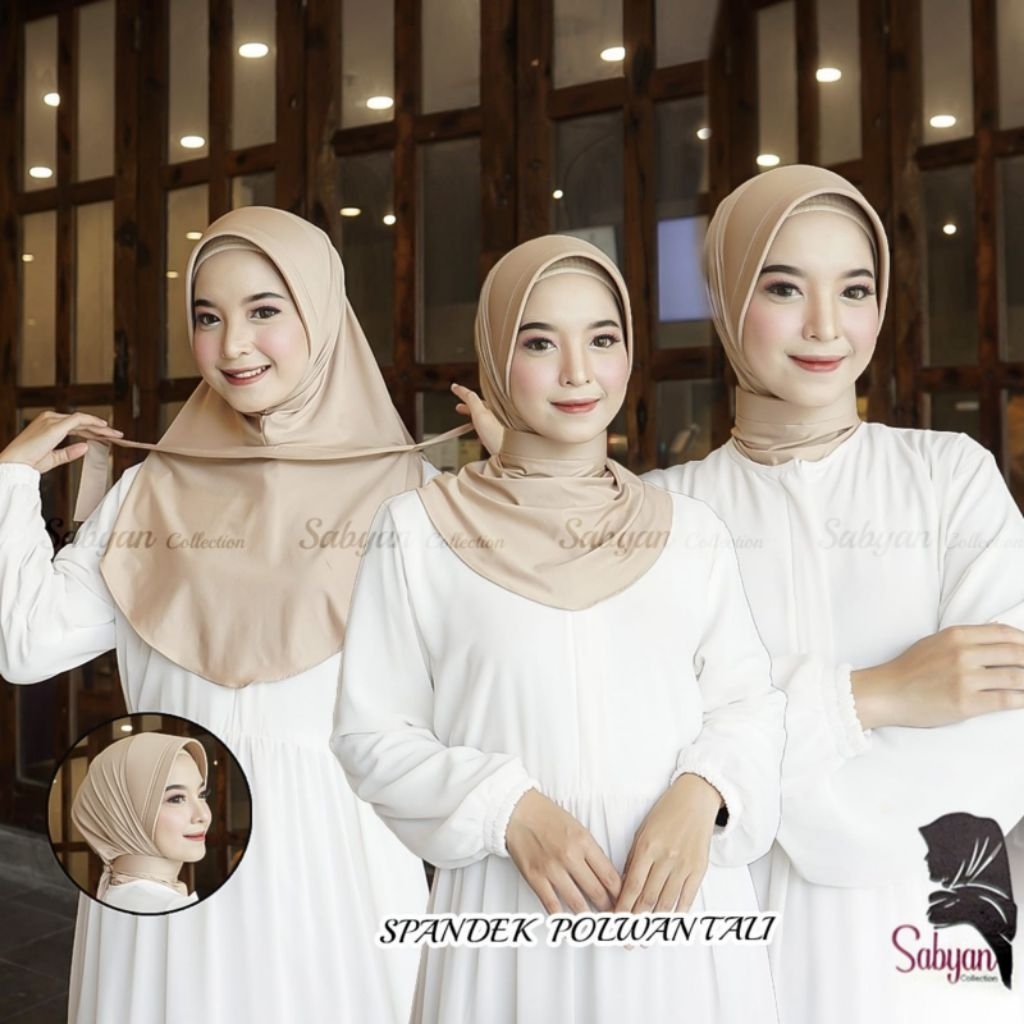 SABYAN - HIJAB DINAS POLWAN/Bergo Polwan Bahan Rayon Spandek Premium