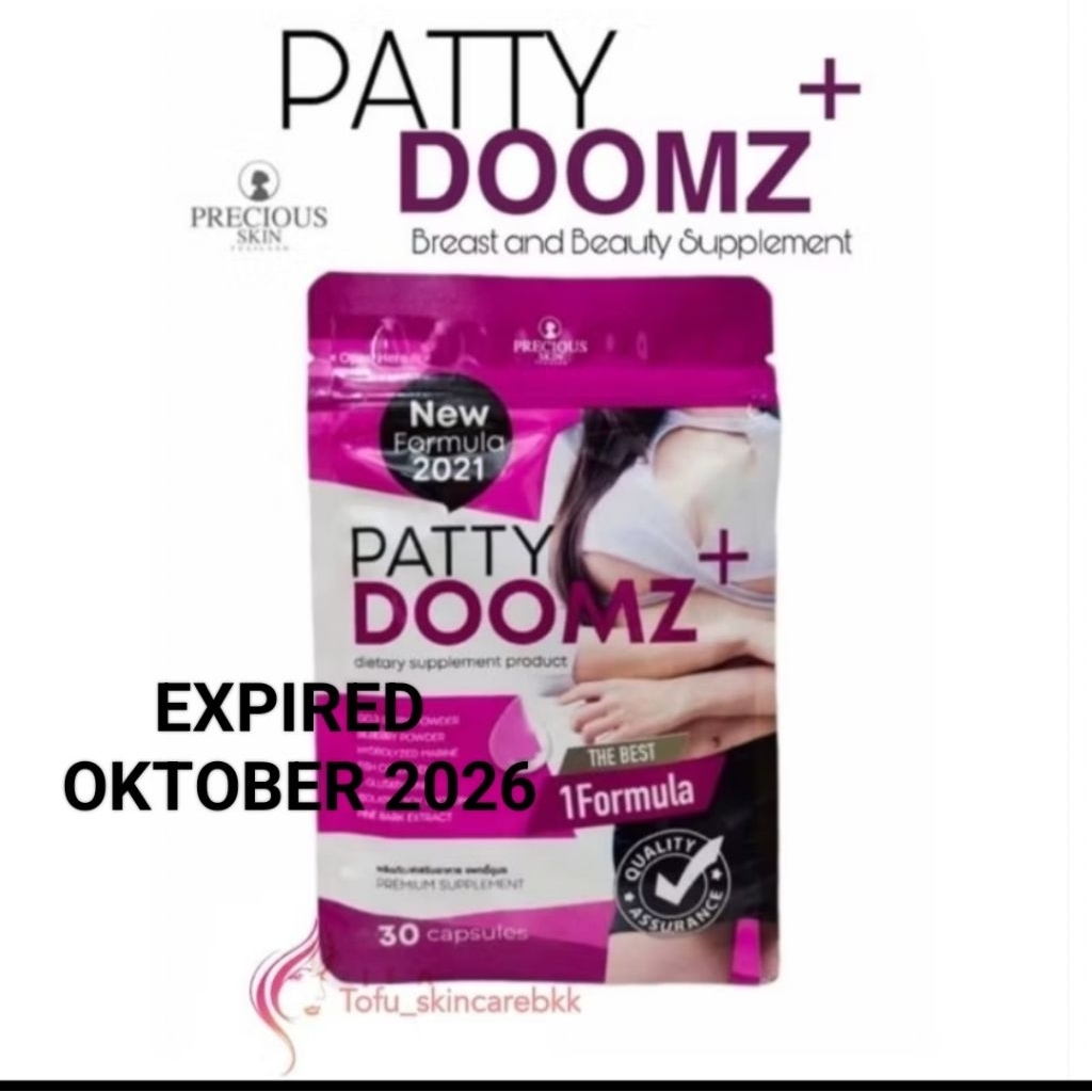 PATTY DOOMZ + BEAUTY SUPPLEMENT PEMBESAR PAYUDARA / PRECIOUS SKIN / SUPLEMEN / PEMUTIH BADAN / ANTI 