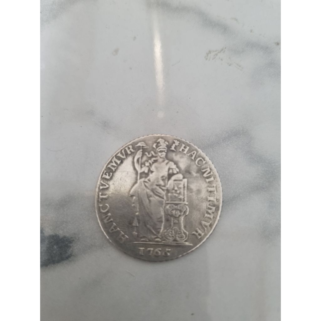 Koin Kuno Silver Perak Belanda Wilhelmina 2 1/2 Gulden 1943, Kondisi Baru