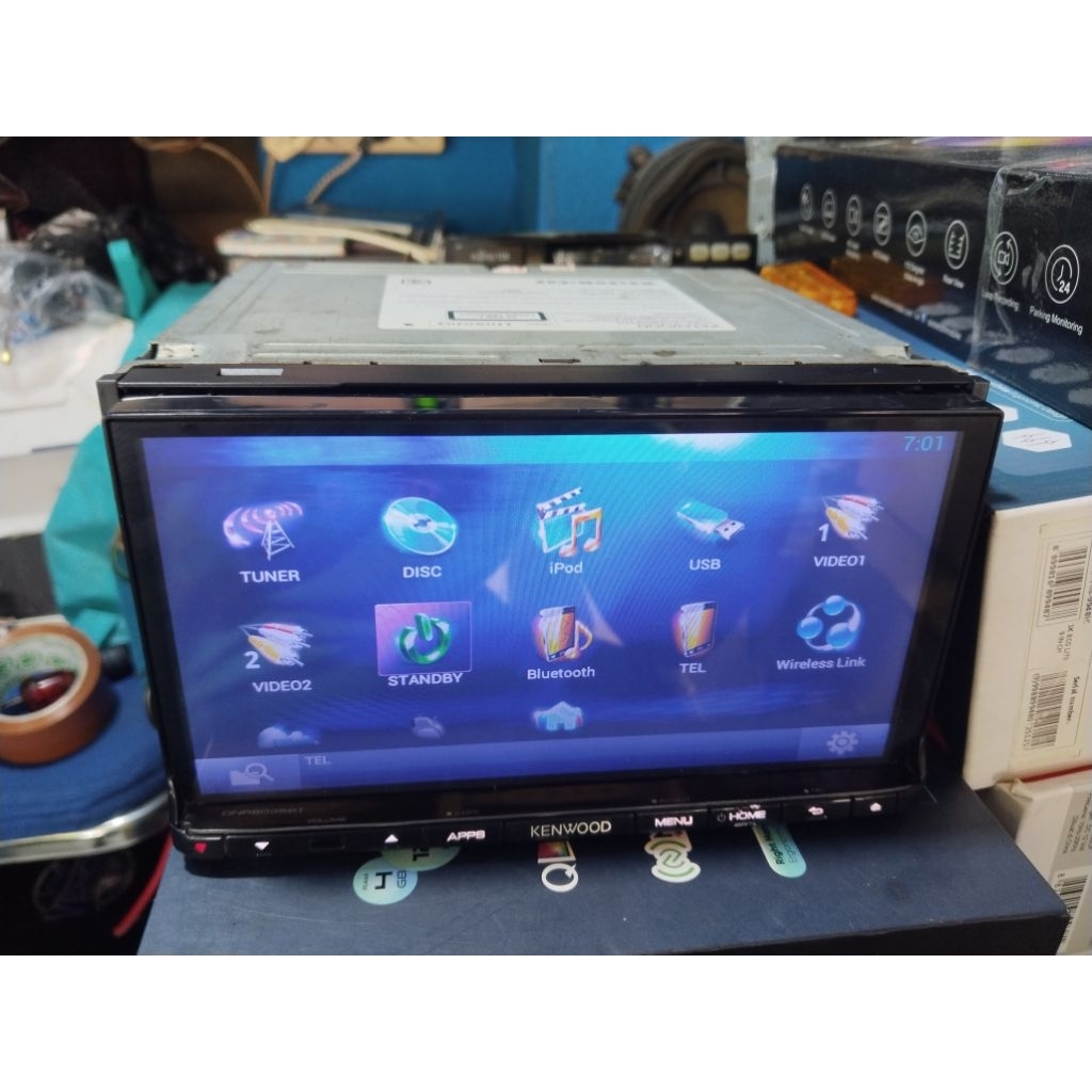 Double Din Kenwood DNR-8035BT Bekas