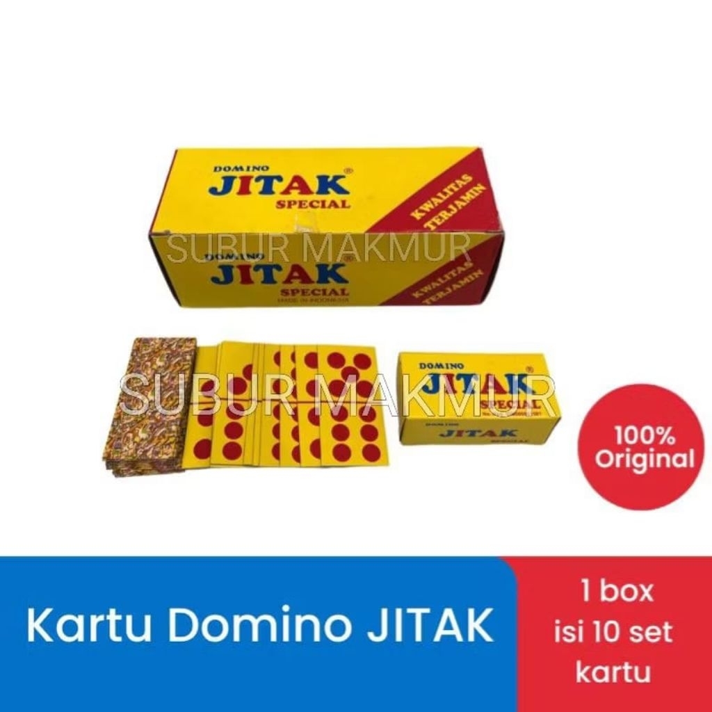 (1Pack=10Set Game) KARTU DOMINO JITAK