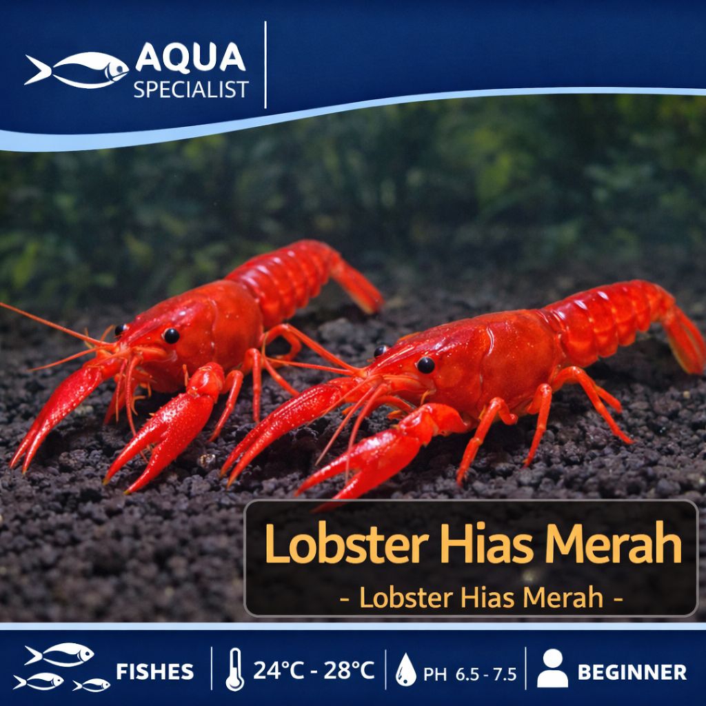 BELI 5 BONUS 1 - Udang Hias Akuarium Air Tawar Red Golden Stardust Lobster