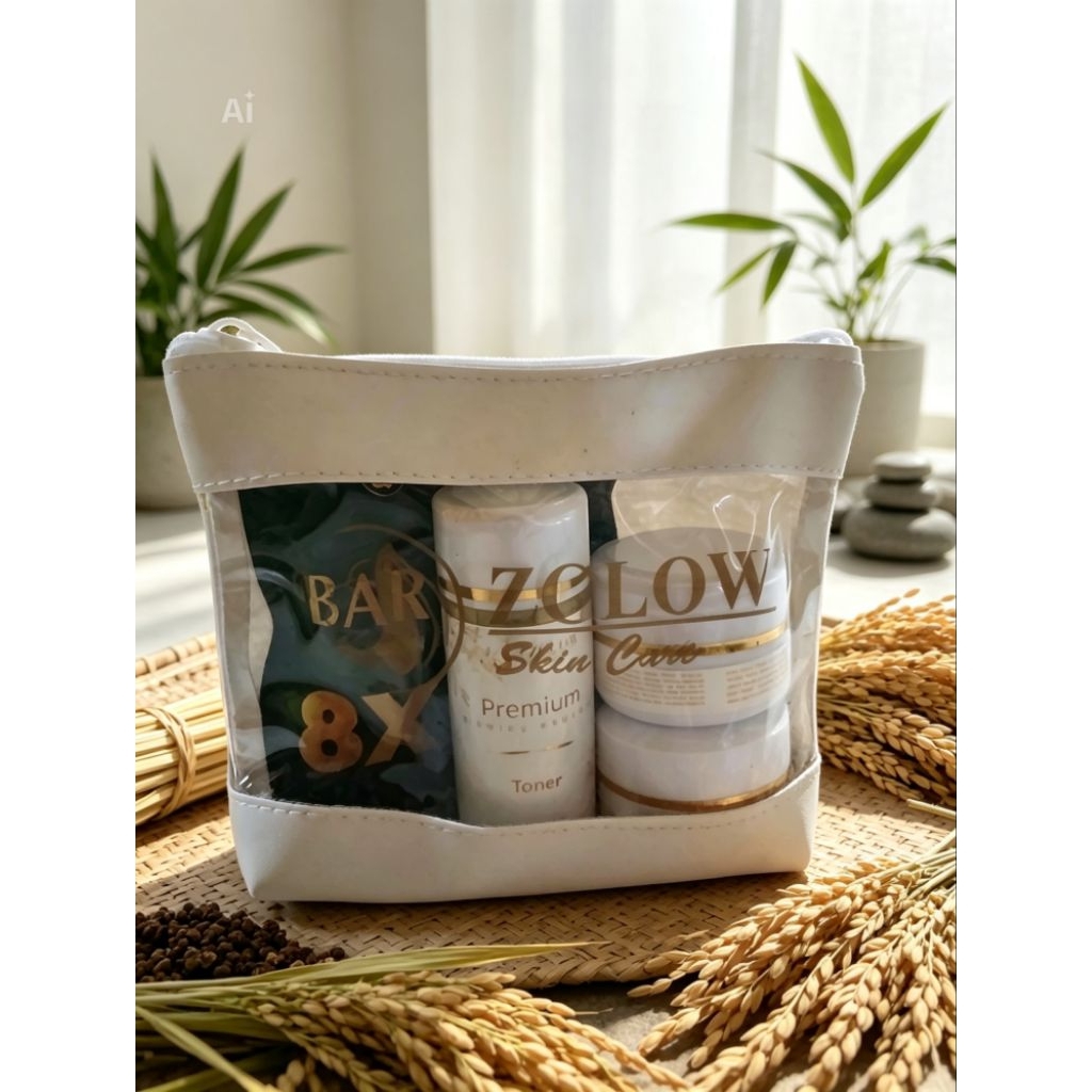 Satu paket skincare Zglow+Bar soap skin barrier,8xCeramide
