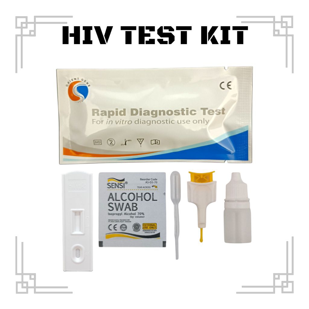 Test HIV Mandiri Alat Tes HIV Mandiri Satu Set Lengkap Deteksi Cepat Mandiri 1 set Lengkap