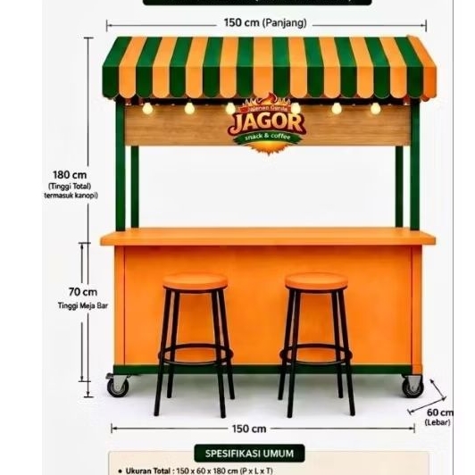 gerobak angkringan gerobak usaha kuliner