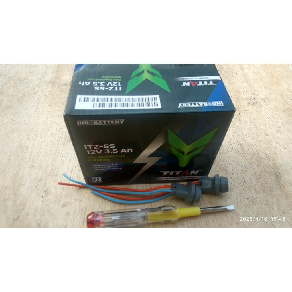 Aki motor Titan Indopart (Indobattery)
