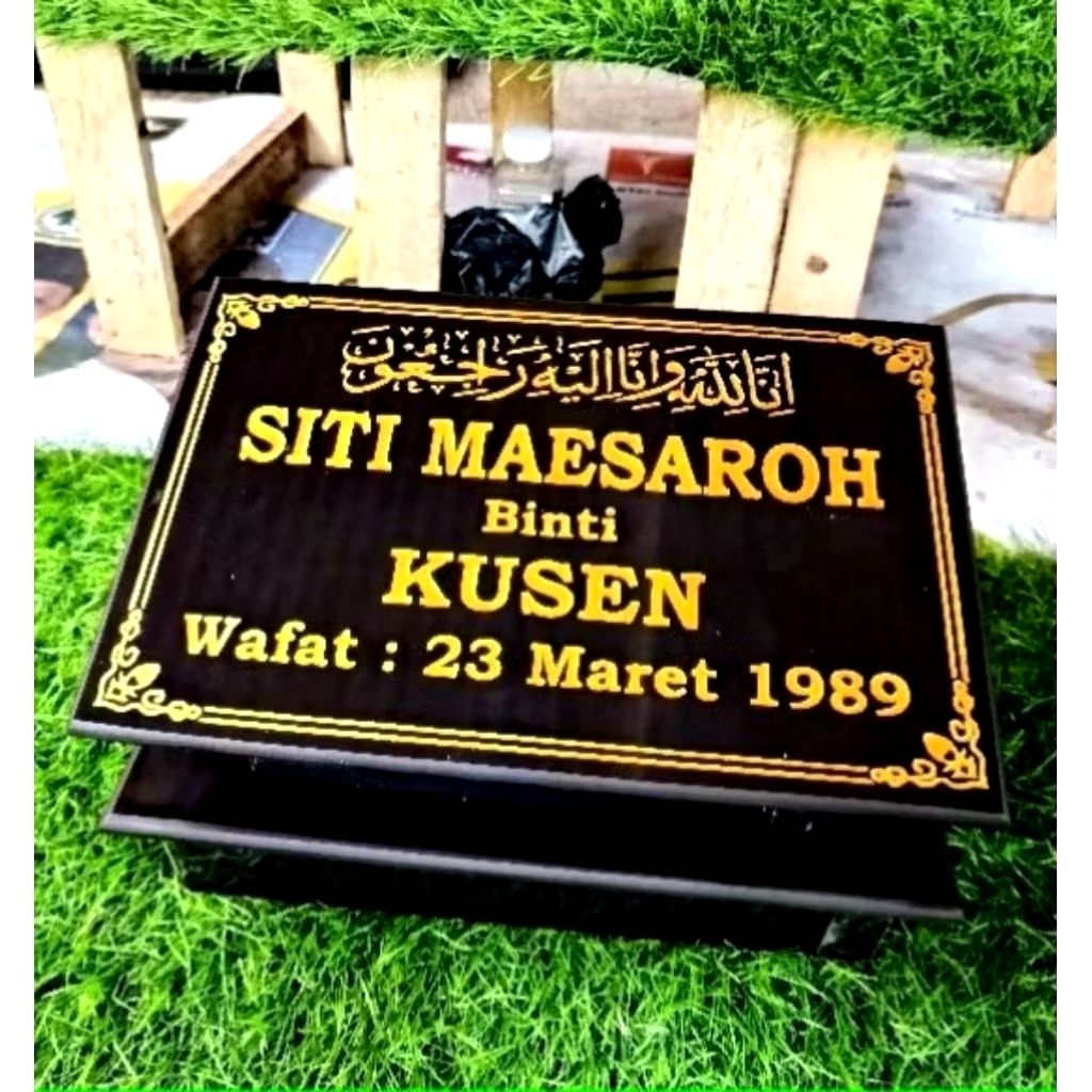 Batu Nisan/Rumah Nisan Model Papan Full Granit Free Packing kayu