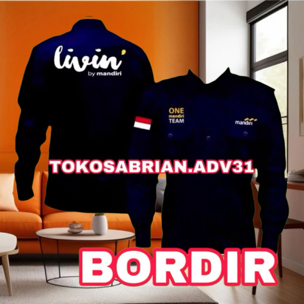 Baju Bank Mandiri Kemeja Bank Mandiri Pdh Bank Mandiri Baju mandiri Livin PDH Livin