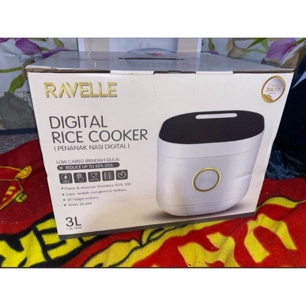Rice cooker 3L low carbo stainles