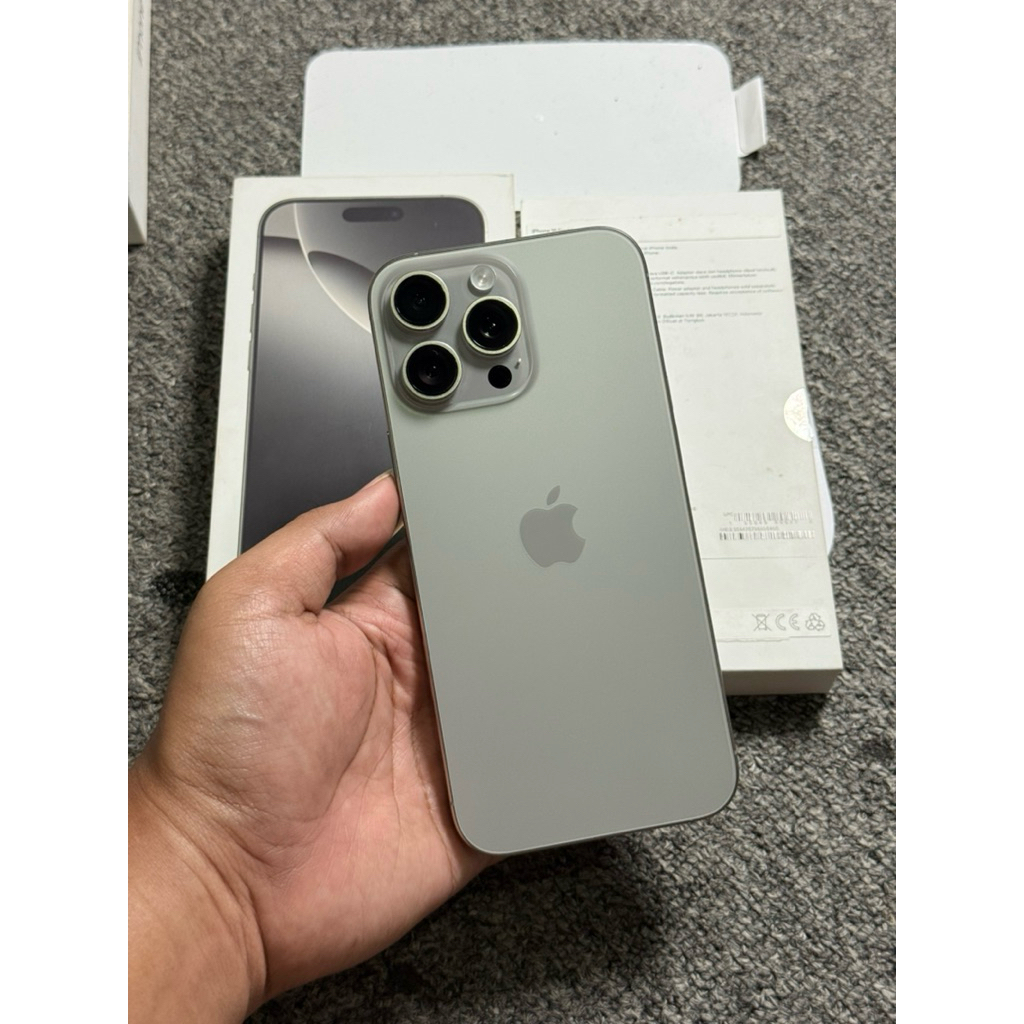 iphone 16 pro max 256gb ibox second natural titanium