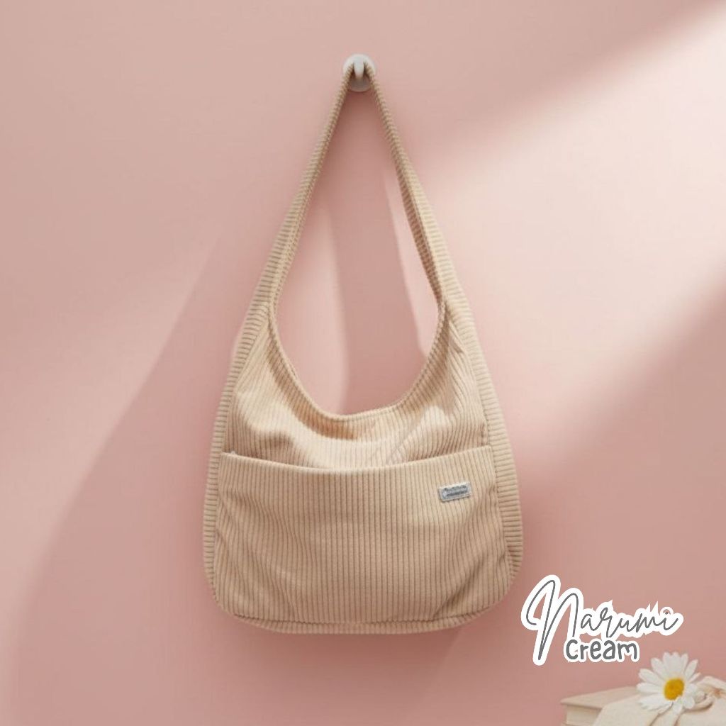 rumahwarna Tas Bahu Size 32 x 11,5 x 29 cm  Cangklong Narumi Cream