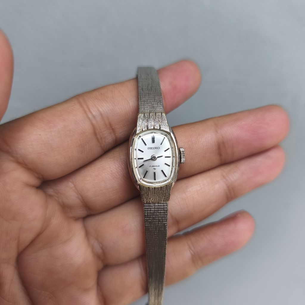 JAM TANGAN SEIKO 17 JEWELS AUTOMATIC MANUAL KINETIK VINTAGE RARE NOT CASIO