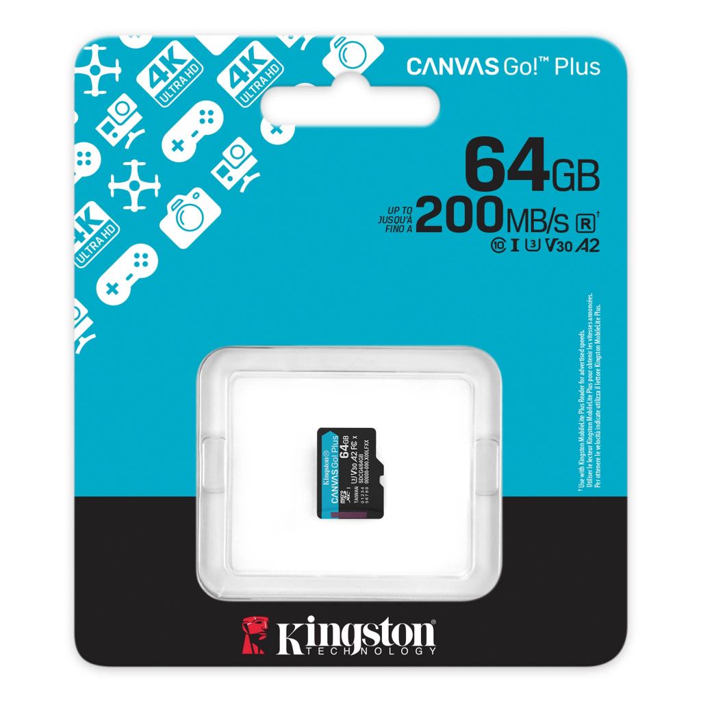 MicroSD Kingston Canvas Go Plus 64GB