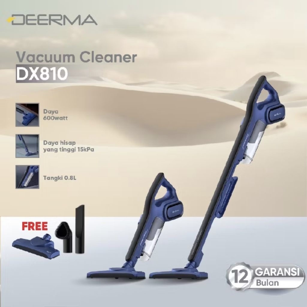 [Preloved] Deerma DX810 Vacuum Cleaner 2 in 1 Handheld dengan Filter Tiga Lapis