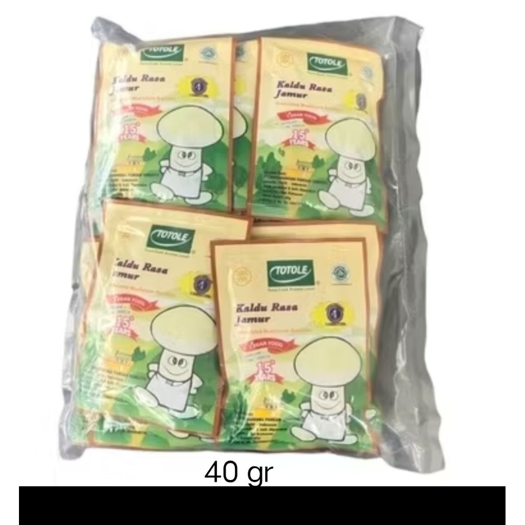 Totole kaldu jamur 40gr per dus (200bngks)