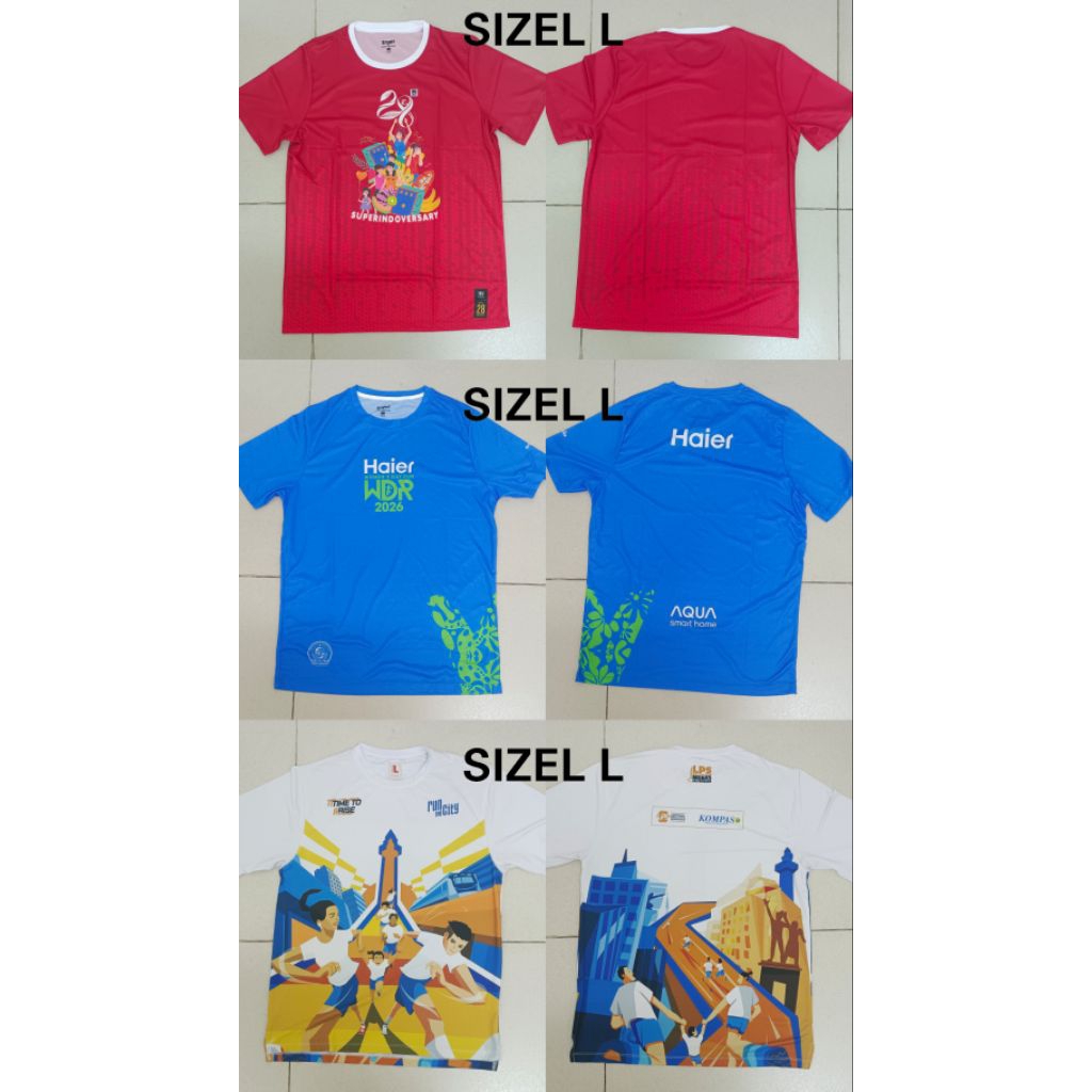 JERSEY RUNNING EVENT SIZE M & L