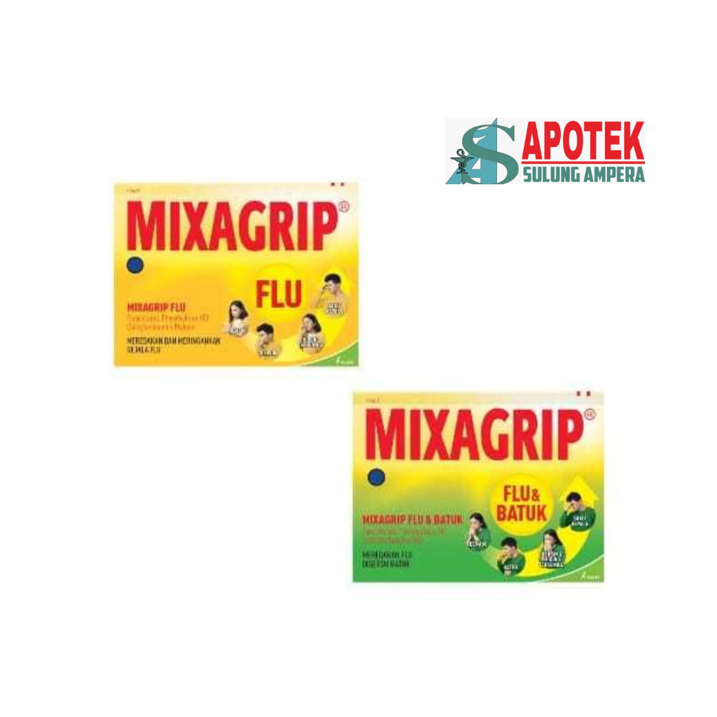 Mixagrip Flu & Batuk Obat Pilek Sakit Kepala Demam