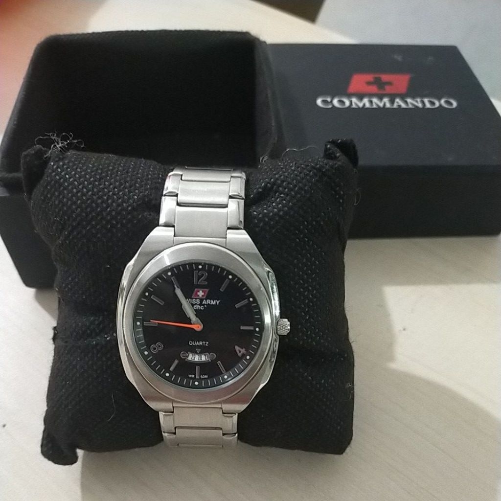 jam rantai cowo jam tangan rantai jam tangan laki - laki jam Swis army jam cowo dewasa jam tangan pr