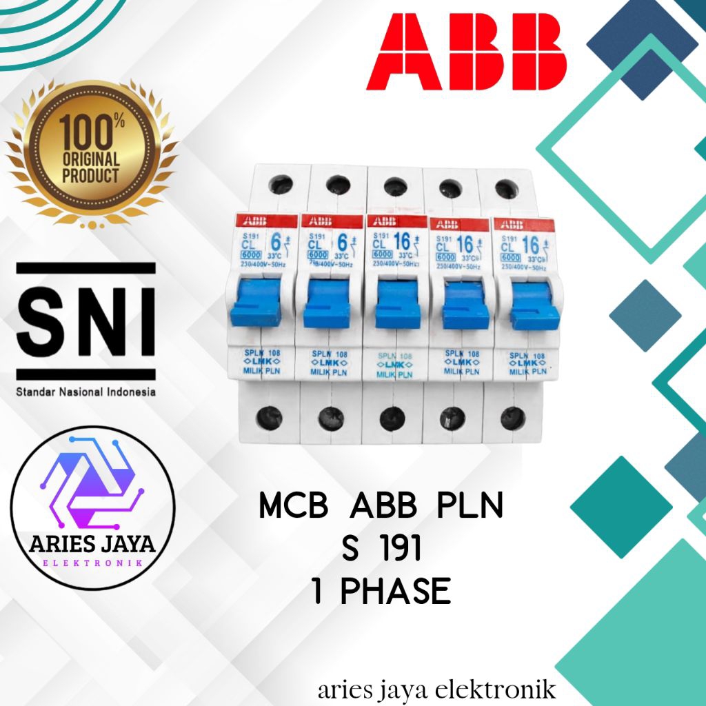 MCB PLN ABB S191 1phase