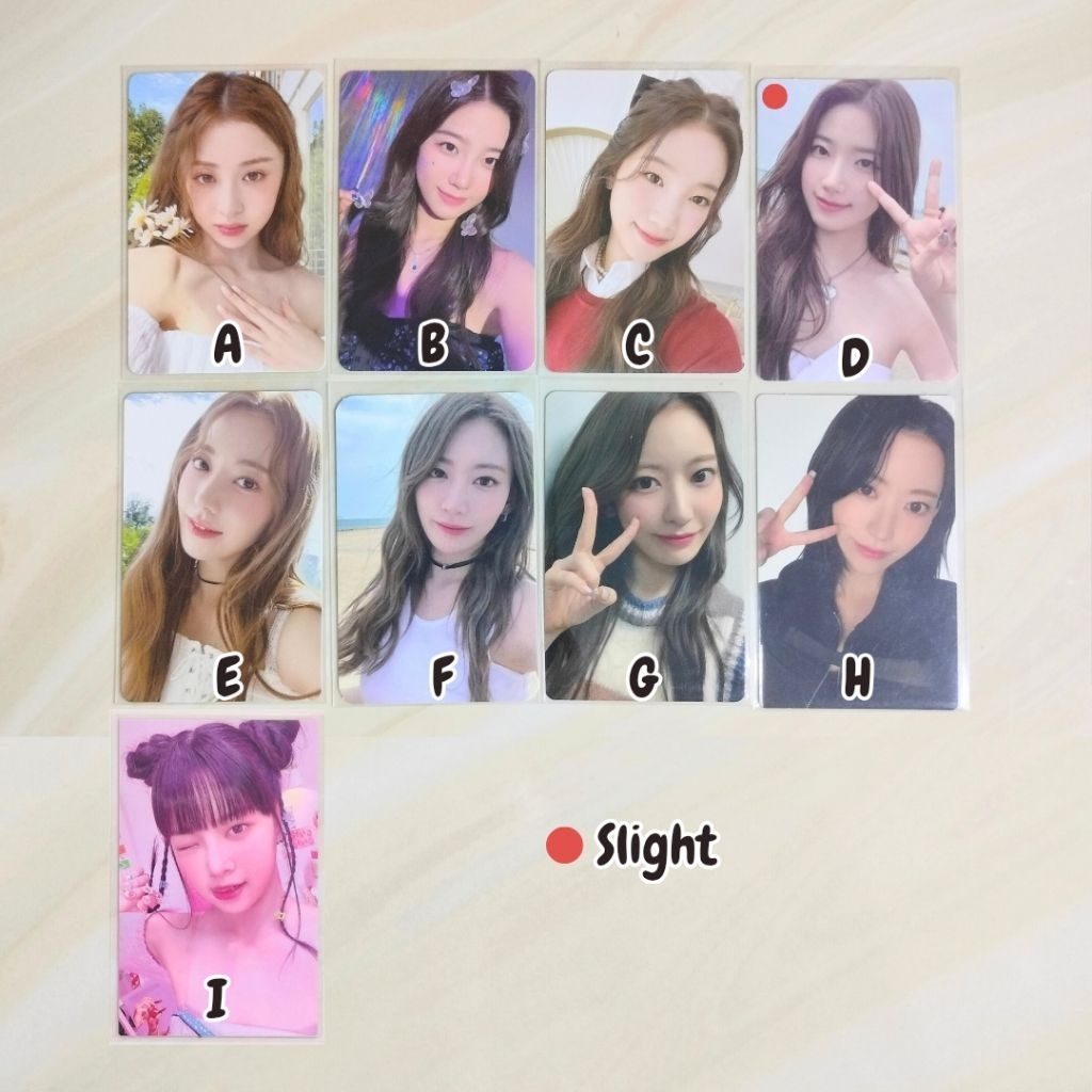 Le Sserafim Photocard Official Yunjin Kazuha Sakura Eunchae Dewi sg23 nabi Aquamarine anti fragile w