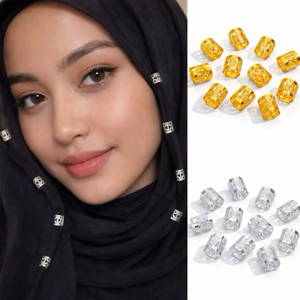 [10 Pcs] Ring Hijab Penjepit Anting Hiasan Rambut Telinga Hair Cuff Hair Clip Klip Hijab / Ring Hija