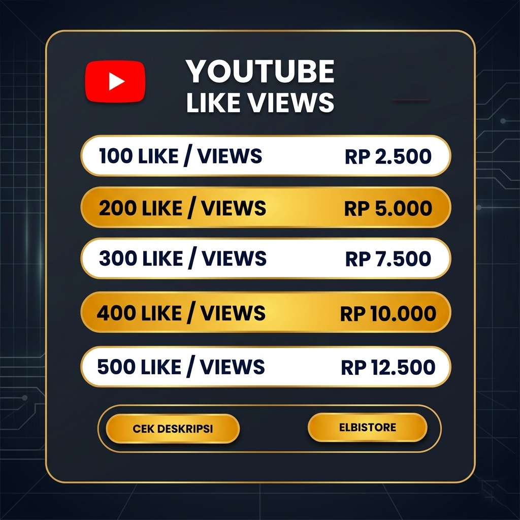 VIEW YOUTUBE REKOMENDASI VIEW BONUS LIKE VIEW REAL INDONESIA AMAN MONETISASI - VOUCHER DIGITAL