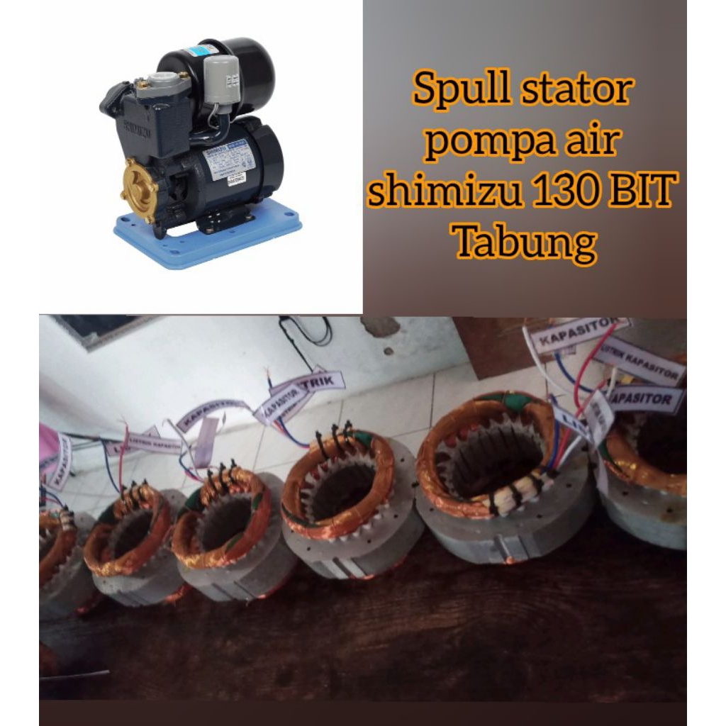 Spull pompa air SHIMIZU TYPE 130 BIT tabung