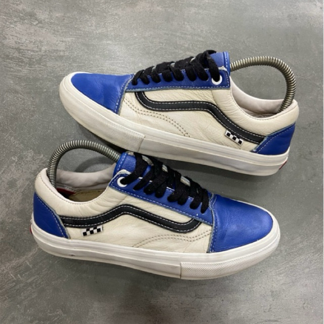 [Size 38.5] Vans Skateboarding Old Skool ‘Sport Leather - True Blue White’ VN0A5FCB86M Second Origin