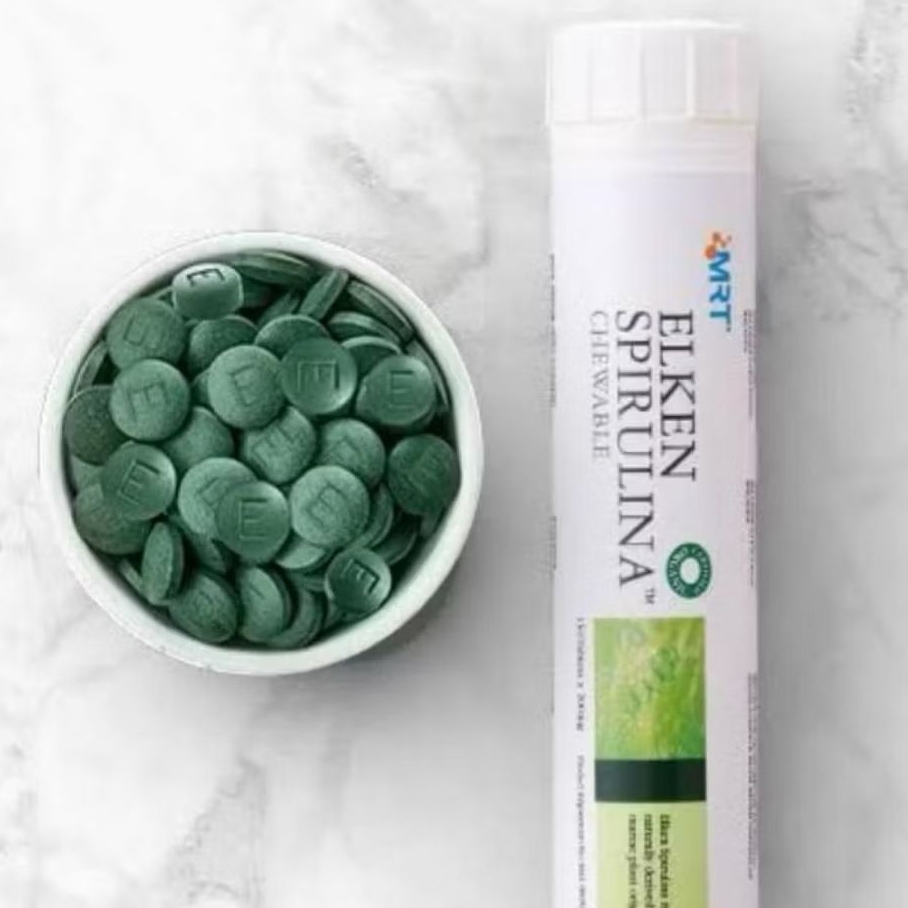 Elken MRT spirulina travel pack 150 tablet /Antioksidan Alami/ 100% bahan alami /tinggi protein