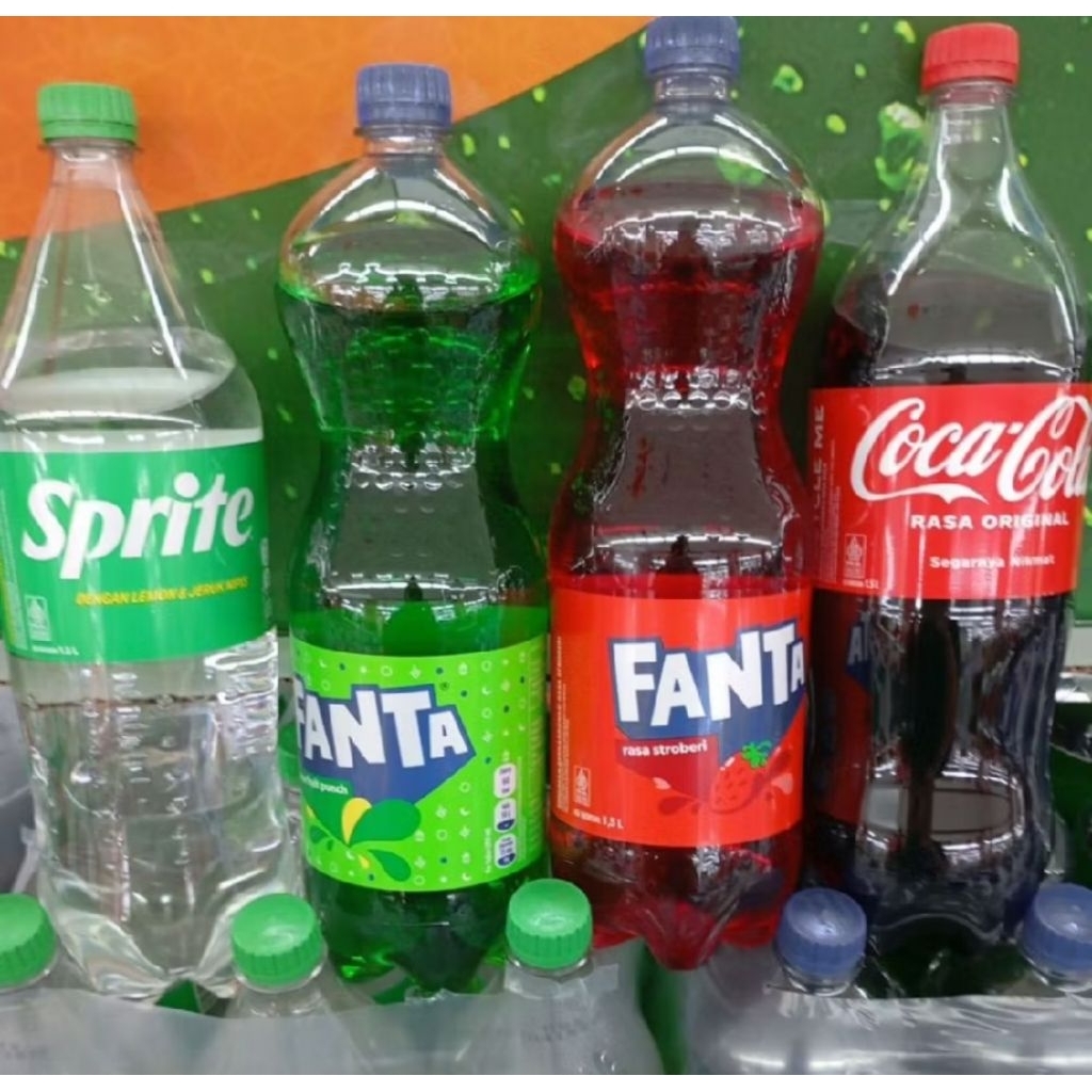 Fanta, Sprite, Coca-Cola 1.5 liter