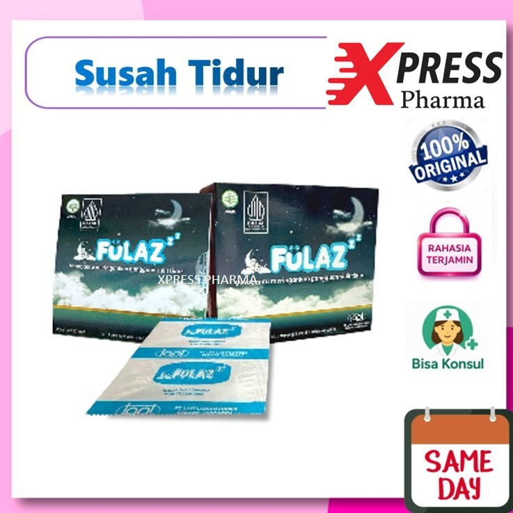 XPRESS  Fulaz STRIP isi 4 Tablet Obat Susah Tidur Insomnia CTM Lelap Good Night Fulas Vulaz Vulas Fu