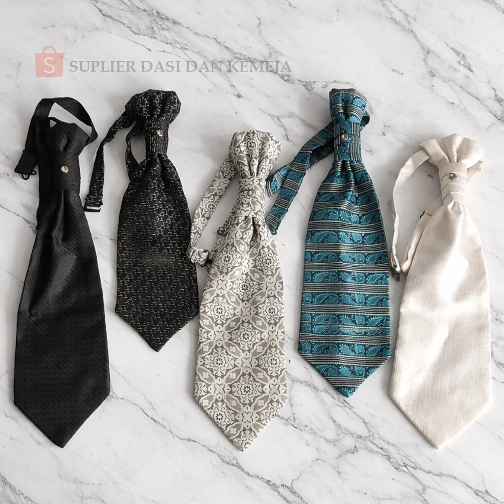 Dasi  Short Tie Untuk Pria Dewasa Cravat tie/ Wedding tie/ Groom tie/ Dasi Pengantin Pria / Dasi Ber