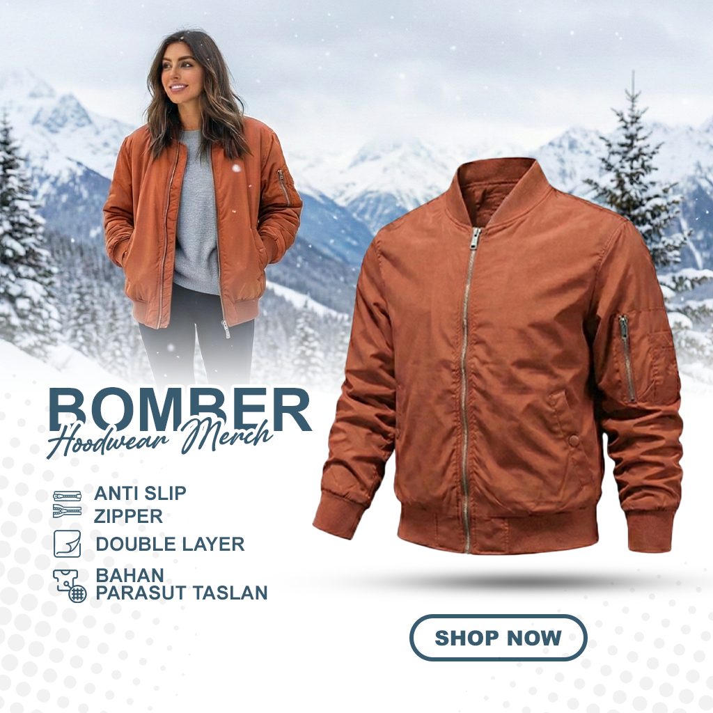 Jaket Taslan Bolak-Balik Cowok Cewek Tahan Air dan Angin Waterproof Jaket Wanita Parasut  Anti Air J