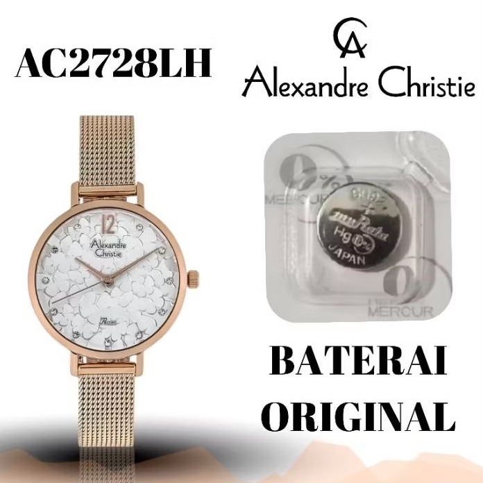 Baterai jam ALEXANDRE christie original AC2728LH