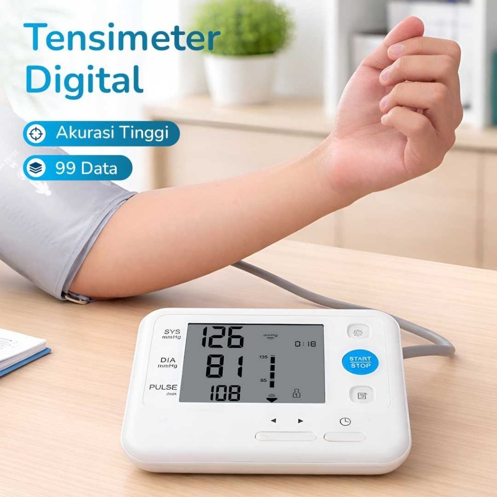 Alat Tensi Darah Digital Akurat Tensimeter Pengukur Tekanan Darah