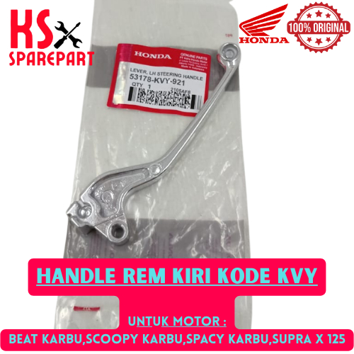 HANDLE REM KIRI HONDA KODE-KVY BEAT KARBU SCOOPY KARBU SPACY KARBU SUPRA X 125 PRODUK ORI 100% .