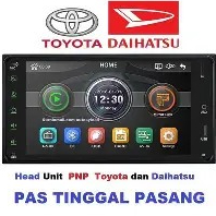 head unit doble din Android WIFI RAM 2Gb New OS Rush dan Terios PNP OEM Look